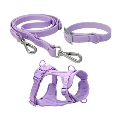 China High Quality Comfortable Lights New Arrival Dog Leash And Harness Set Padded Vest Dog Leash Vest for sale