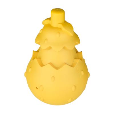 China Fruit Viable Indestructible Funny Pear Food Treat Rubber Scented Dog Dental Chew Toy Disjoint for sale