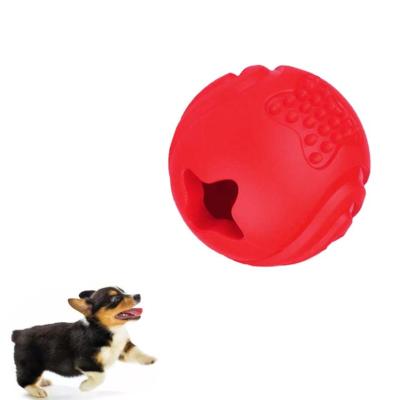 China Wholesale Viable Natural Rubber Dog Toy Ball Indestructible Slow Feeder Food Dispenser Disjoint Chew Toys for sale