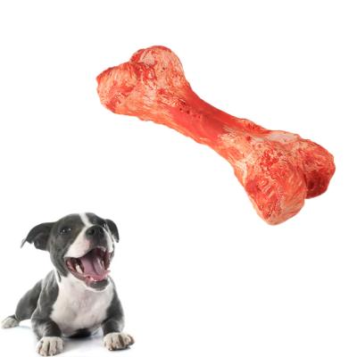 China Sustainable Wholesale Non-toxic Natural Rubber Bone Shaped molar Chewing Dog Toys Bite resistant for sale