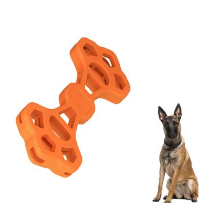 China Sustainable Non-toxic Natural Rubber Interactive Tug and Toss Dog Toy for Aggressive Chewers for sale