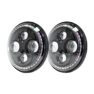 China Diecast Aluminum Housing LED Lights For Custom 7inch LED Motorcycle Headlight Car DRL White Light for sale