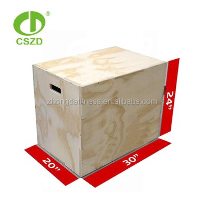 China Esercise factory price wooden plyo jump box for sale