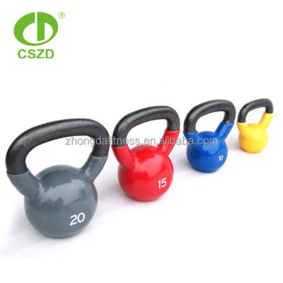 China Cast Vinyl Kettlebell, China Kettlebell, Iron+Rubber Rubber Coated Kettlebell for sale