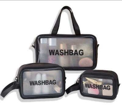 China Wholesale Fashion 2037 PVC Travel Makeup Pouch Matte Cosmetic Bags Sets for sale