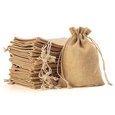 China 2700310 Kids Birthday Party Favor Bag Logo Drawstring Burlap Folding Weeding Drawstring Bag for sale