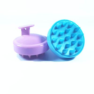 China 11016 Nondisposable Silicone Exfoliating Hair Scalp Massage Scrubber Portable Shampoo Brush For Hair Washing for sale