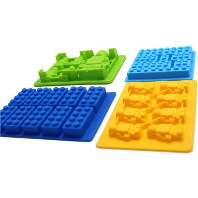 China 504070 Viable Excellent Quality Silicone Block Robot Brick Silicone Candy Chocolate Molds Cake Decorating Baking Mold for sale