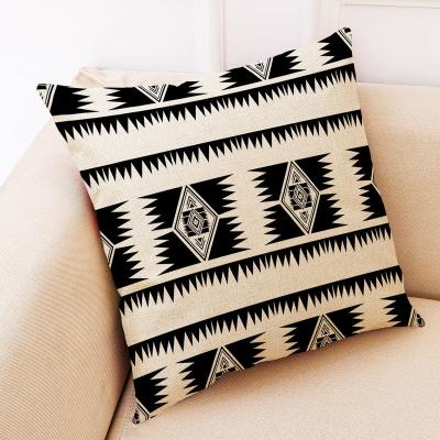 China BZ20213268 Folded Symmetrical Geometry Bed Floor Sofa Mania Pillow Cover for sale