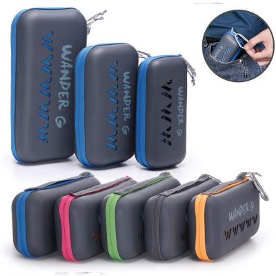 China Fashion Custom Portable Eva Microfiber Fast Drying Towel Case For Travel Beach Hiking Yoga Gym Sports for sale