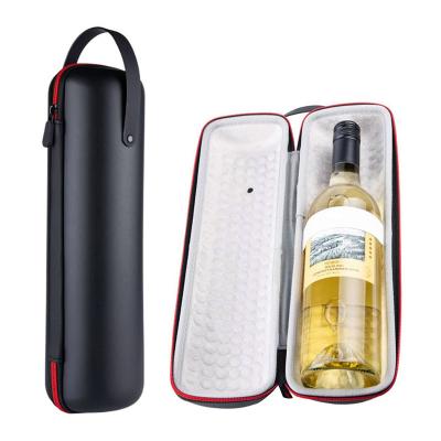 China Shell Pouch Shockproof Waterproof Protective EVA Insulated Single Bottle Wine Dustproof Filter Mount For Travel Parties Outing Suitc Airplane for sale