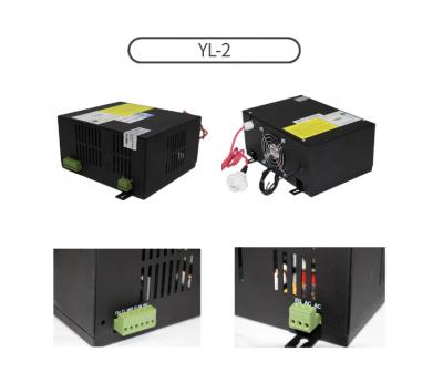 China CO2 laser engraving/laser power supply Yongli 40w 80w 100w 120w 150w 180w 300w cutting machines for CO2 laser tube for sale