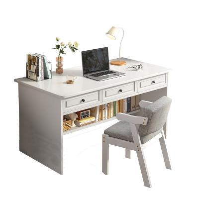 China Other Office Weight Wooden Home Office Computer Desk With 3 Drawers One Seat Desk for sale