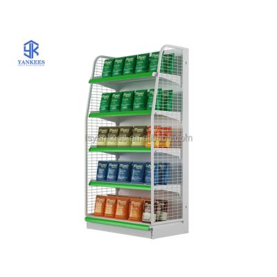 China Double Sided Standard Store Used Shelves For Supermarket , Steel Gondola Supermarket Shelves for sale