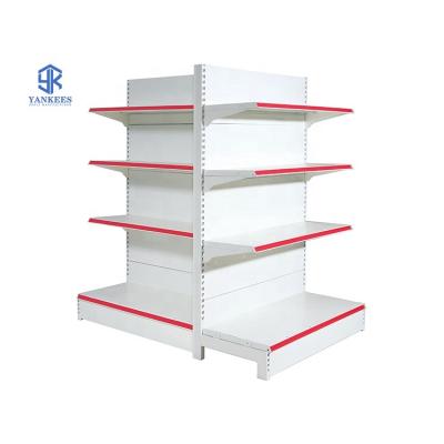 China Good Quality Metal Double Sided Frame Dimensions Grocery Display Supermarket Shelf For Retail Store for sale