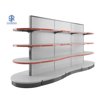 China Hot Selling Double Sided Gondola Supermarket Shelving Retail Shop Rack Price Delivery Baby Car Shop Display Fast Racking for sale