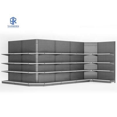 China Free Market Shelving Store Price Voucher Shelf Supermarket Factory Consultation Grocery Display Racks Double Sided Grocery Rack for sale