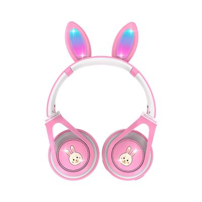 China OEM High Fidelity Stereo Custom Logo Earphone Headset Neck Band Luminous Led Lighting Wireless Earphone for sale