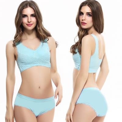 China Side QUICK DRY Front Cross Buckle Sports Bra Set Gathered Without Anti-sagging Steel Breast Ring Top Slim Underwear Set for sale