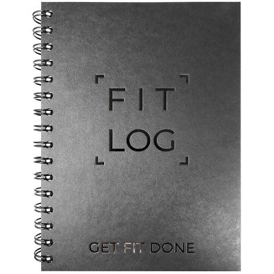 China Hot Eco-Friendly Paper Journal And Selling Fitness Planner For Workout Designed Experts Binding Exercise Spiral Notebook For Women Men for sale