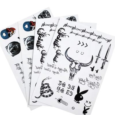 China Waterproof Temporary Face Temporary Tattoo Stickers Face Neck Hands Arm Tattoos Sticker Buying For Adults Men Women Girls Kids for sale