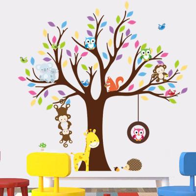 China Colorful Removable Family Vinyl Removable Vinyl Kids Tree Wall Stickers Kids Bedroom, Home Decorative Tree Wall Stickers Kids for sale