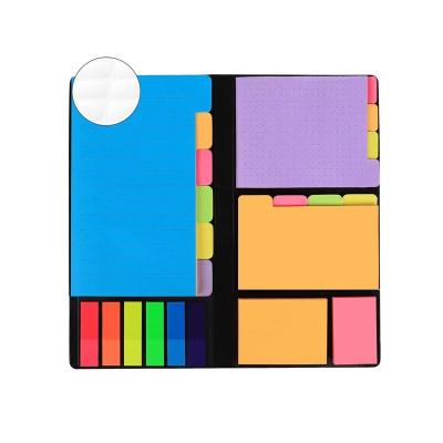 China Self Adhesive Divider Sticky Notes Set Page Super Sticky Markers Prioritize With Color-Coded Dotted Index Tags Labels for sale