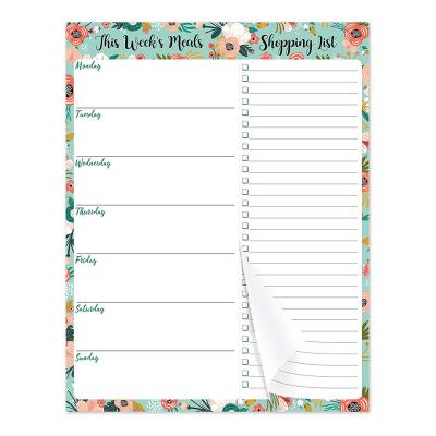 China Self-adhesive Weekly Grocery List Planner Meal Planner Myway Magnetic Memo Pads Meal Planning Pad with Teardrop Shopping List for Convenient Shopping for sale