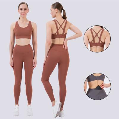 China Breathable China Women Athletic Padded Butt Lift Yoga Wear Sports Suit For Active Use for sale