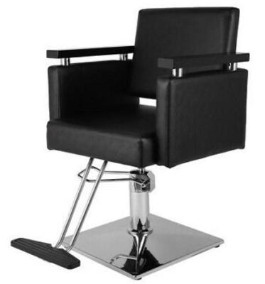 China Salon Chair Black Salon Styling Chair Single Barber Chair For Beauty Salon Black Haircutting Chair for sale