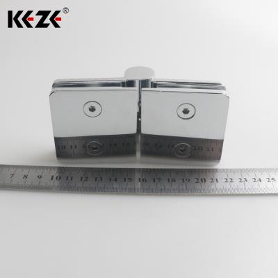 China 6563KEZE Hotel Glass Cabinet Frameless Door Hinge 180 Degree Cabinet Hinges for sale