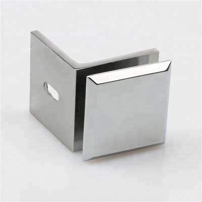 China Glass Panel 50mm Square Glass To Glass Fitting Pipe Clamp For Balustrade And 3/8 Spring Lifting Clamp for sale