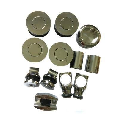 China 55mm diameter wheels sliding door system easy use for 25mm round tube bathroom hardware fitting accessories for sale