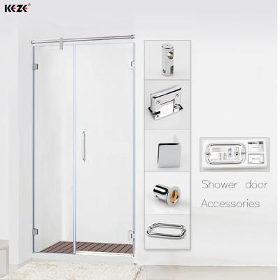 China Easy Installation KEZE Glass Door Fittings Bathroom Accessories Shower Enclosures Material for sale