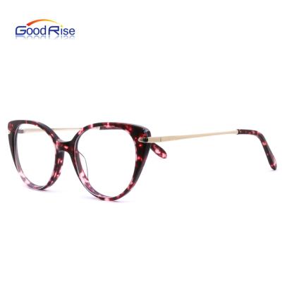 China Fashionable Optical Frame Glasses Shape Acetate Glass Optical Frame Woman Optical Frame Oculos Optical Frames Wholesale for sale