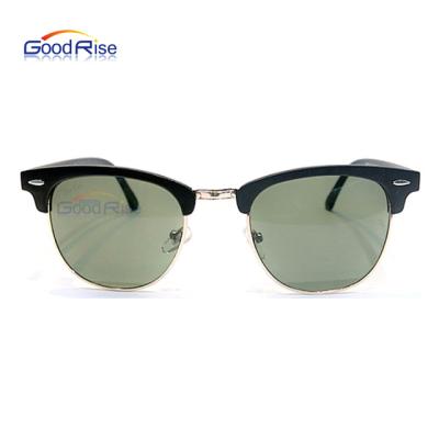 China GR939 Vintage Half Frame Rivet UV400 Protection Sunglasses Retro Sunglasses Wholesale European 2021 Fashion Sunglasses for sale