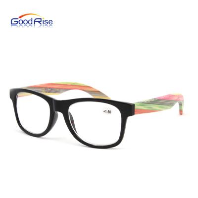 China Wooden Reading Glasses Wholesale Classic Wooden Logo Eyewear Wooden Glasses Custom Made Cheap Plastic Frames Reading Glass for sale