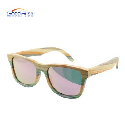 China New Fashion Sunglasses Fashion Polarized 100% Colorful Bamboo Sunglasses Factory Hot Sale Natural Wood Lenses for sale