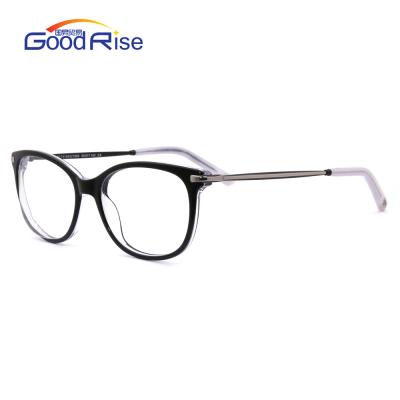 China GR2361 Sunglasses Fashion Acetate Glasses Frames Optical Glasses 2021 Computer Glasses Wholesale Blue Light Filter Blocking Lenses for sale