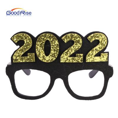 China Fashion Sunglasses 2022 Happy New Years Sunglasses Party Fashion Cheap Fast Delivery Sunglasses for sale