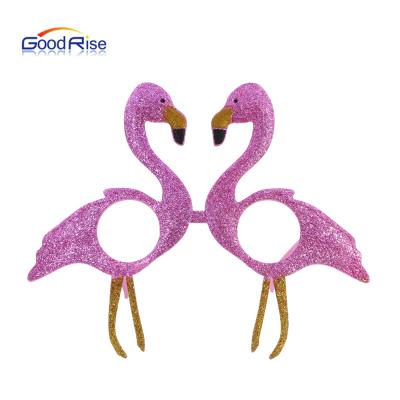 China Fashion Sunglasses Fast Shipping Funny Pink Flamingo Sunglasses Women Girl Party Sunglasses Sparkle Sunglasses for sale