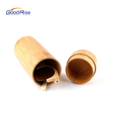 China GRYZ02 Popular High Quality Round Natural Bamboo Sunglasses Glass Case Case Custom Logo Glasses Boxes Wooden Eyeglasses Case for sale