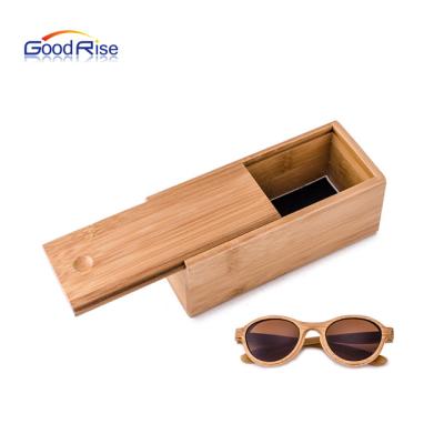 China Packing Sunglass Logo Wooden Eyeglasses Cases Custom Glasses Boxes Natural Bamboo Sunglasses Case for sale