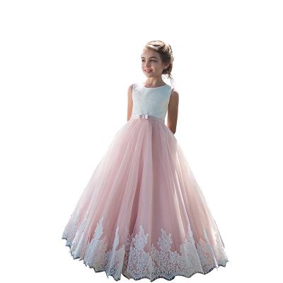 China S545 Girls Wash Sleeveless One Year Old Children Cake Hollow Princess Baby Flower Girl Puffy Dress for sale