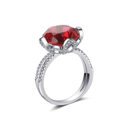 China Fashionable elegant red trend ladies ring S351F wild ring explosion models for sale