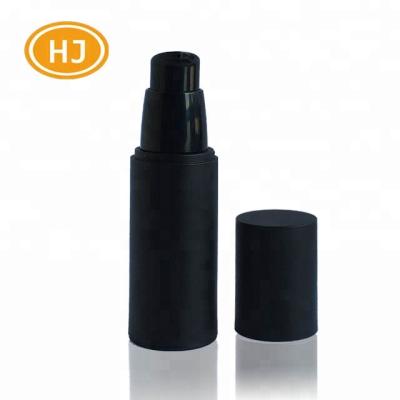 China China Supplier 30ml 50ml Cosmetic Black PP AS Airless Pump Bottle for sale