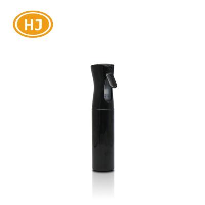 China STOCK 300ml Salon In Maker Eco-friendly Refillable Plastic Black White Continuous Spray Bottle PET for sale