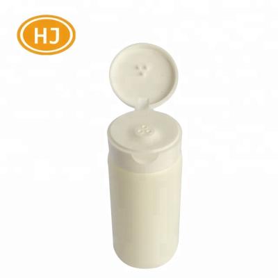 China Empty White Personal Care Skin Care Talcum Powder Container Plastic Bottle for sale