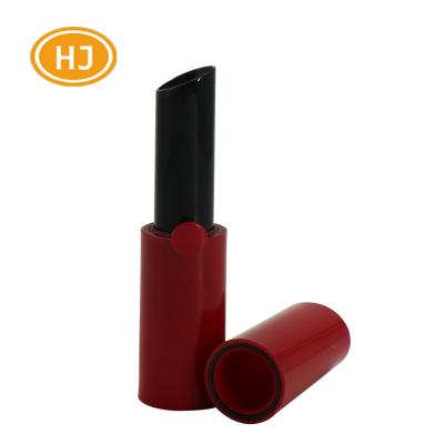 China Organic Abundance Recyclable Plastic Magnetic Red Empty Container Tube Lipstick Tube With Red Cap Custom Lipstick Tube Packaging Design for sale