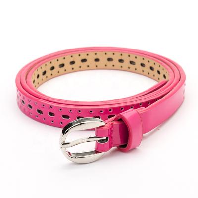 China 2019 Fashion Durable Alloy Buckle Leisure Belt Obi Brand Gold Buckles Pu Leather Belt Thin Women for sale